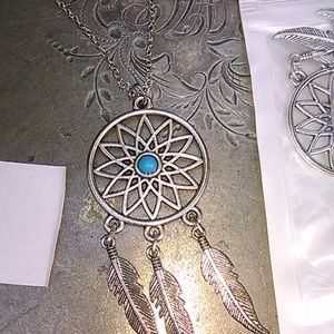 dream catcher neaklace and earring set